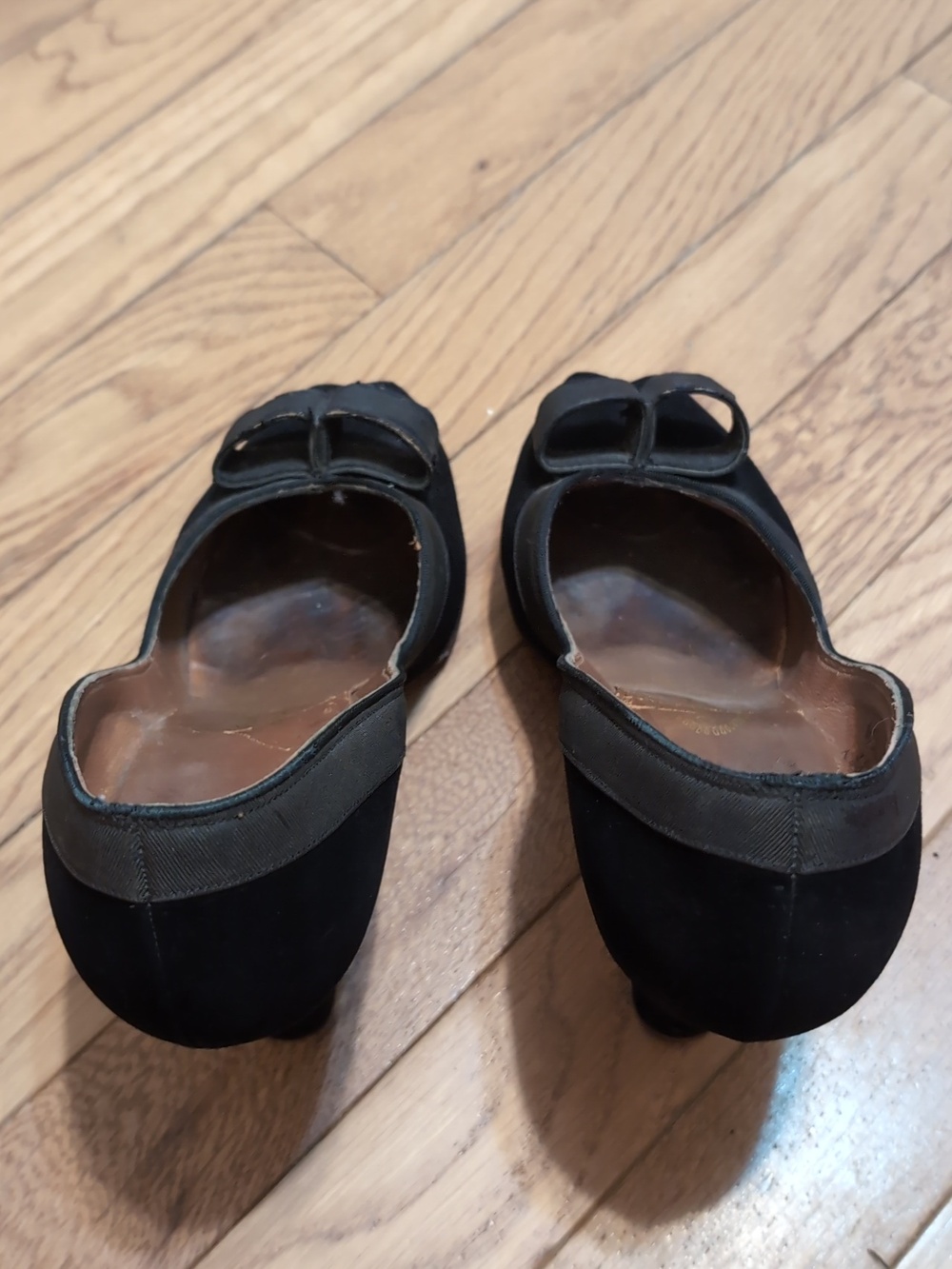 Black Vintage Pumps High Heel Shoes Maralyn Last Peep Toe - Picture 7 of 7